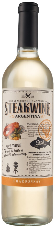 Вино Steakwine Chardonnay, 2021