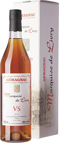 Арманьяк Marquise de Livry VS, Armagnac AOC, gift box, 0.7 л