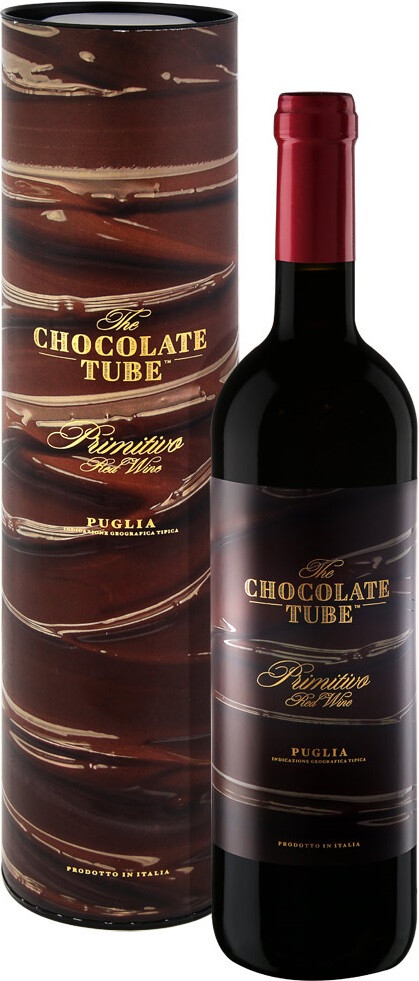 Вино Mare Magnum, The Chocolate Tube Primitivo, Puglia IGT, in tube