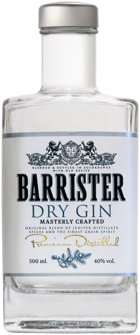 Джин Barrister Dry Gin, 0.5 л