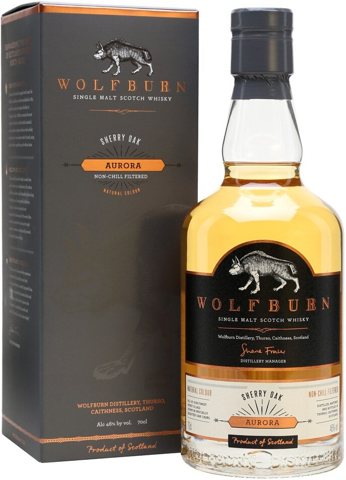 Виски Wolfburn, Aurora, gift box, 0.7 л