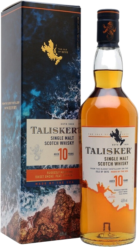 Виски Talisker malt 10 years old, with box, 0.75 л