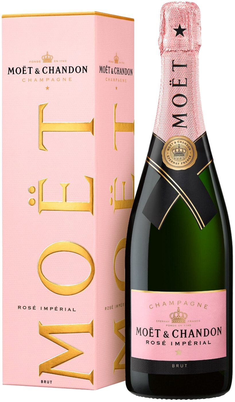 Шампанское Moet & Chandon, Brut Imperial Rose, gift box