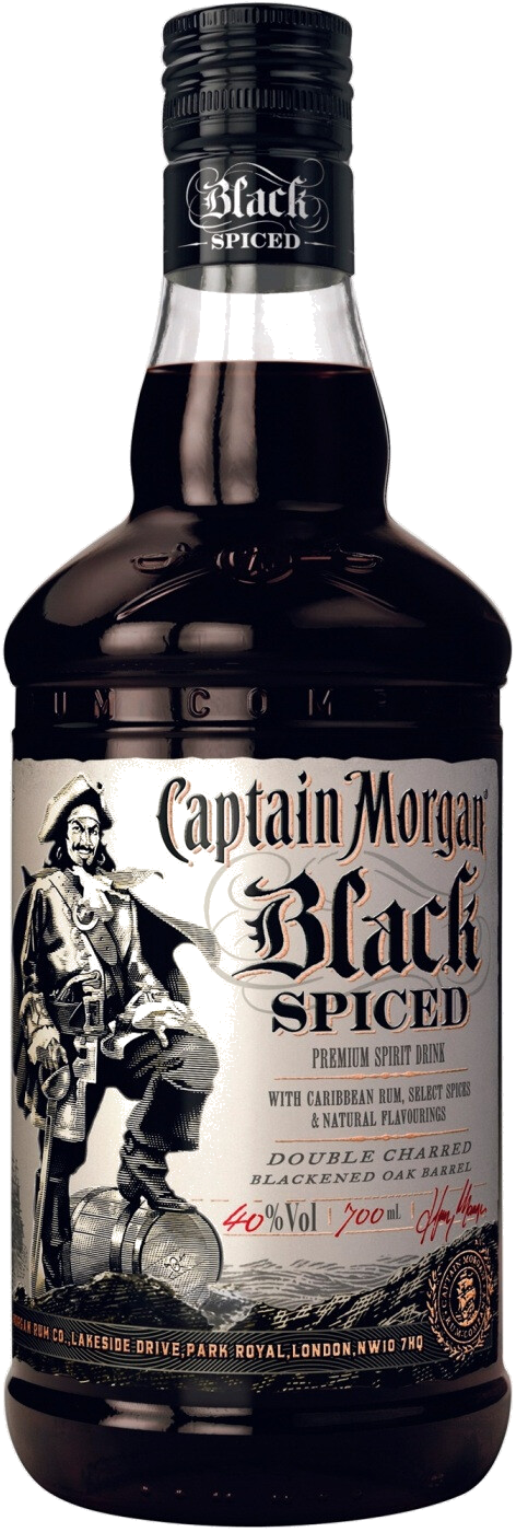 Ром Captain Morgan Black Spiced, 0.7 л