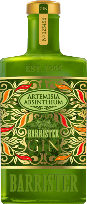 Джин «BARRISTER ARTEMISIA ABSINTHIUM (БАРРИСТЕР АРТЕМИЗИЯ АБСИНТИУМ)» 40% 0,7л