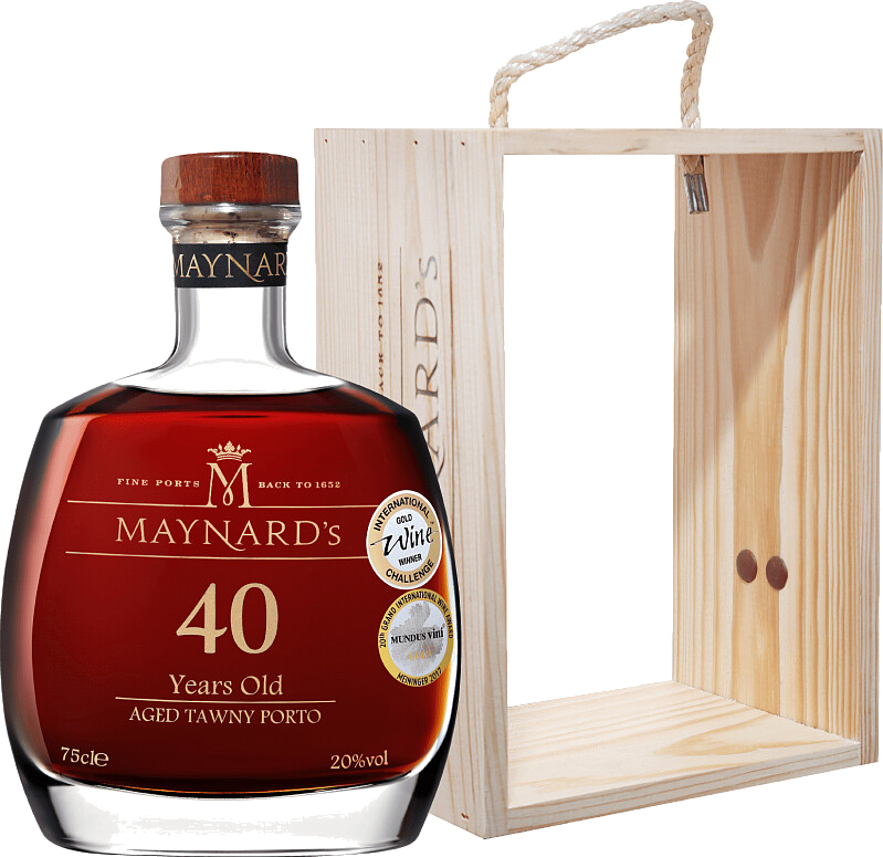 Портвейн Maynard′s Tawny Porto 40 Years Old, wooden box