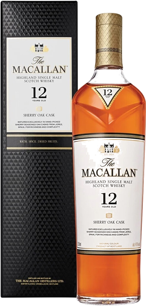 Виски Macallan Sherry Oak 12 Years Old, with box, 0.7 л