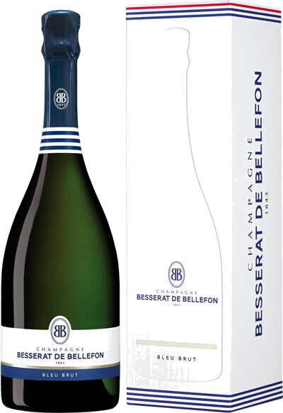 Шампанское Besserat de Bellefon, Bleu Brut, gift box