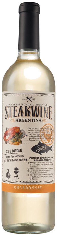 Вино Steakwine Chardonnay, 2021