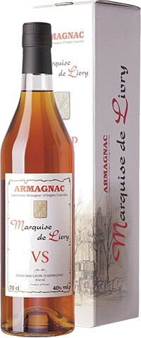 Арманьяк Marquise de Livry VS, Armagnac AOC, gift box, 0.7 л