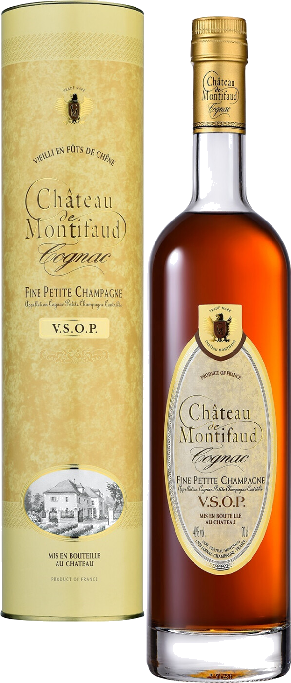 Коньяк Chateau de Montifaud VSOP, Fine Petite Champagne AOC, gift tube, 0.7 л