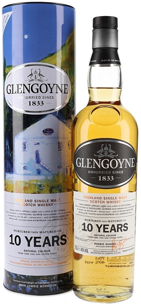 Виски Glengoyne 10 Years Old, in tube, 0.7 л