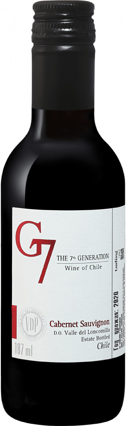 Вино Vina Carta Vieja, G7 Cabernet Sauvignon, 187 мл