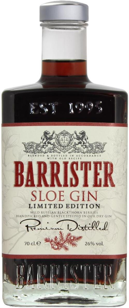 Ликер Десертный BARRISTER SLOE GIN 0,7л 26%