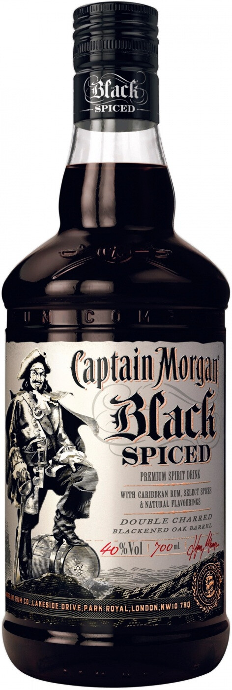 Ром Captain Morgan Black Spiced, 0.7 л