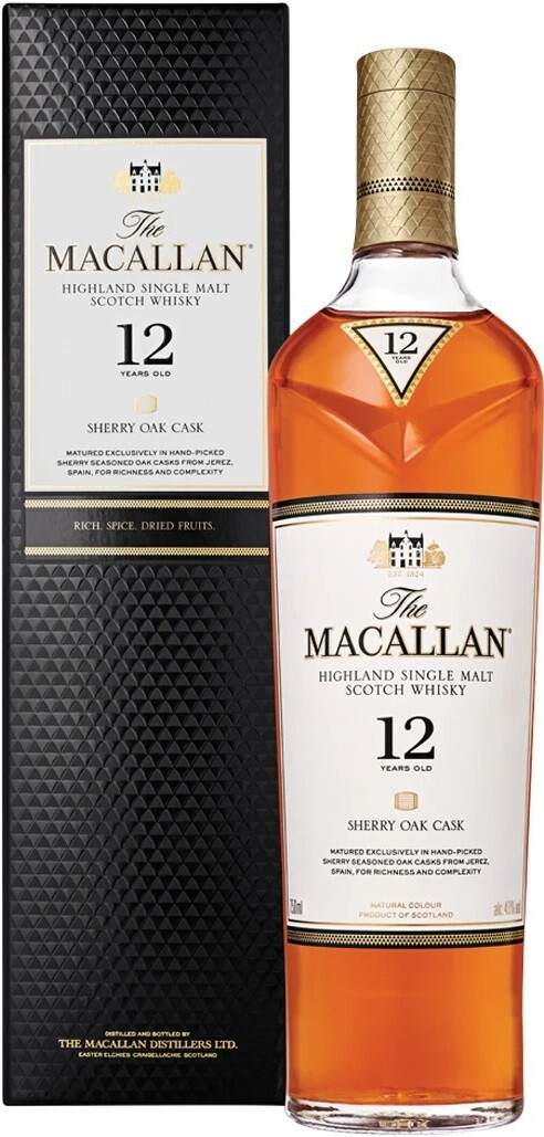 Виски Macallan Sherry Oak 12 Years Old, with box, 0.7 л